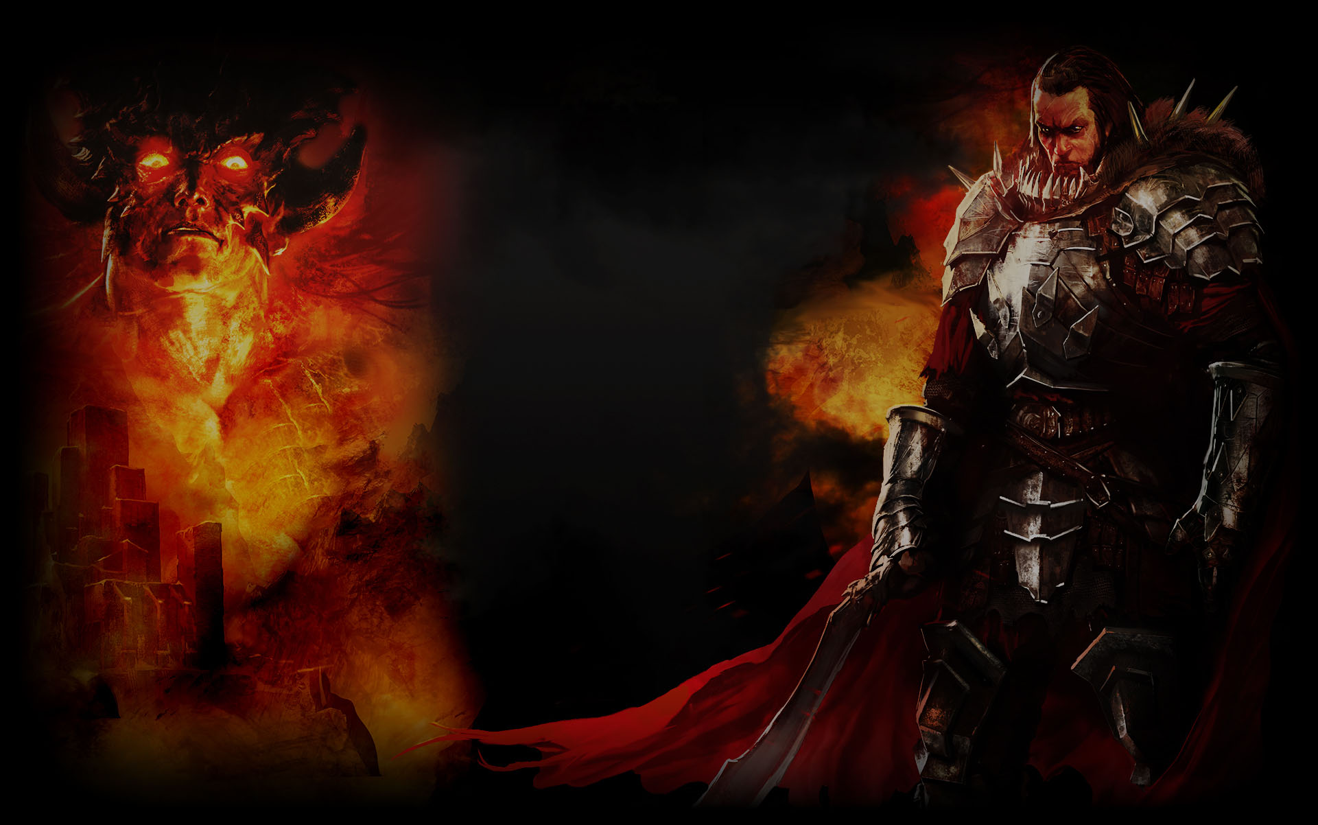 Vulcan, the hero possessed by a demon of flames