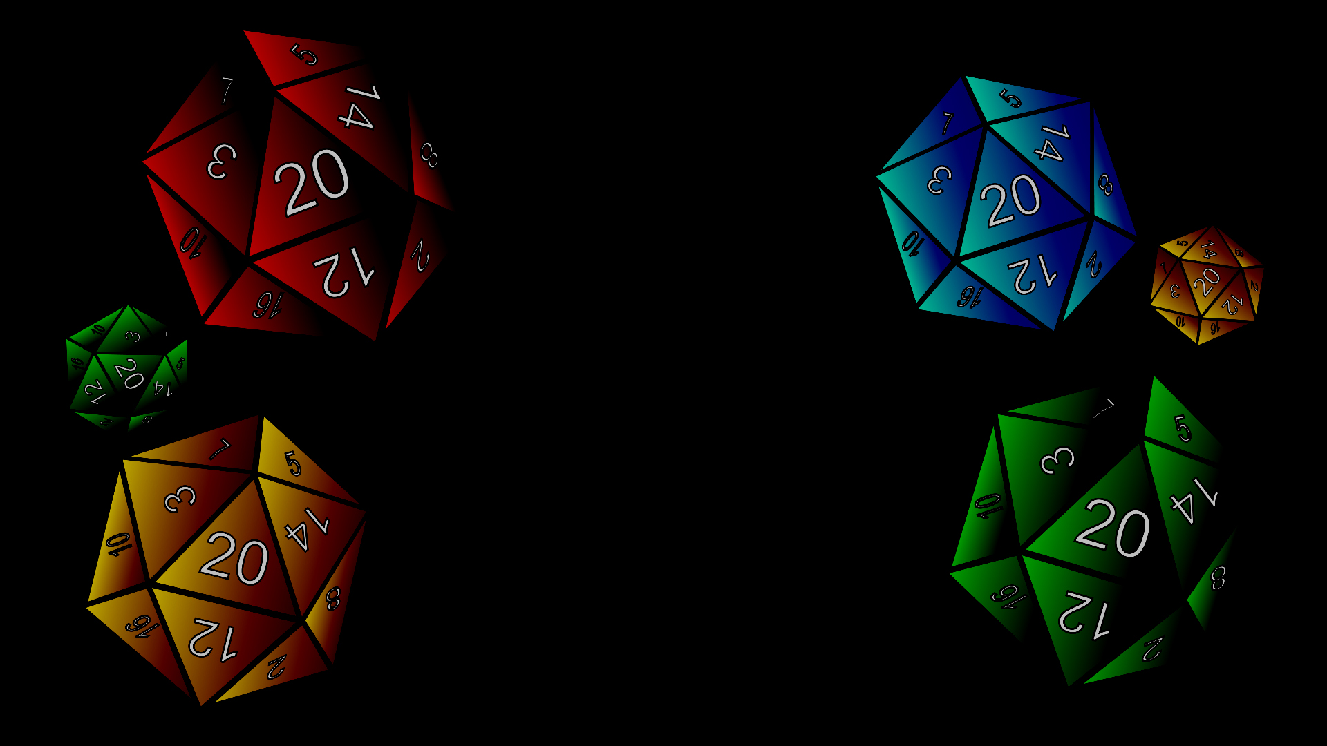 A Bunch of D20s