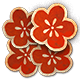 Series 1 - Four Red Flowers