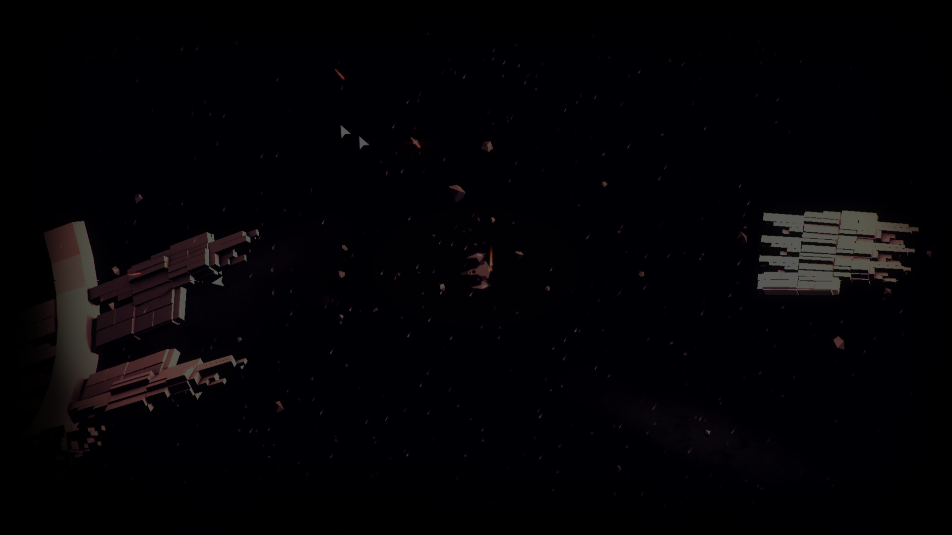 Space station wreckage