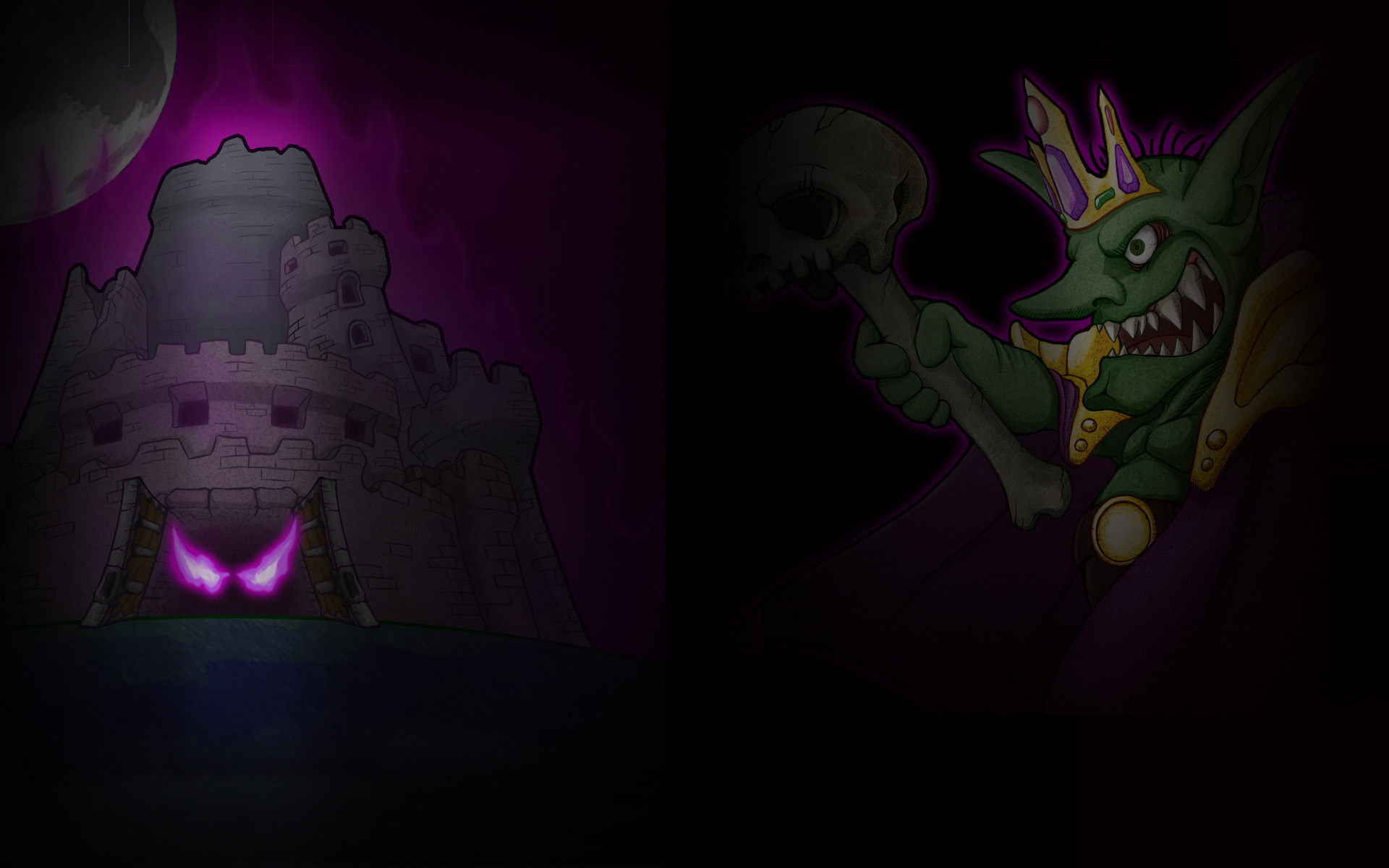 Lost Castle Background - King of Goblin