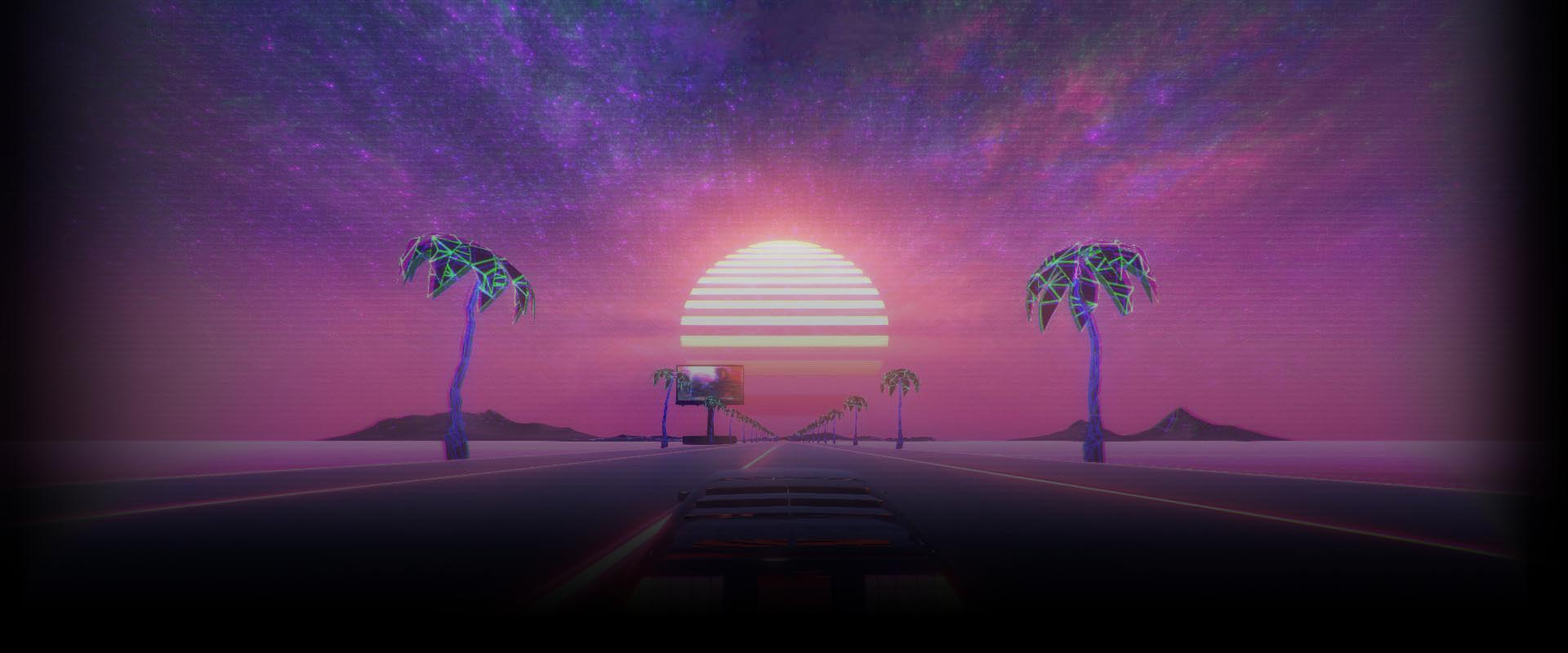 Neon palms