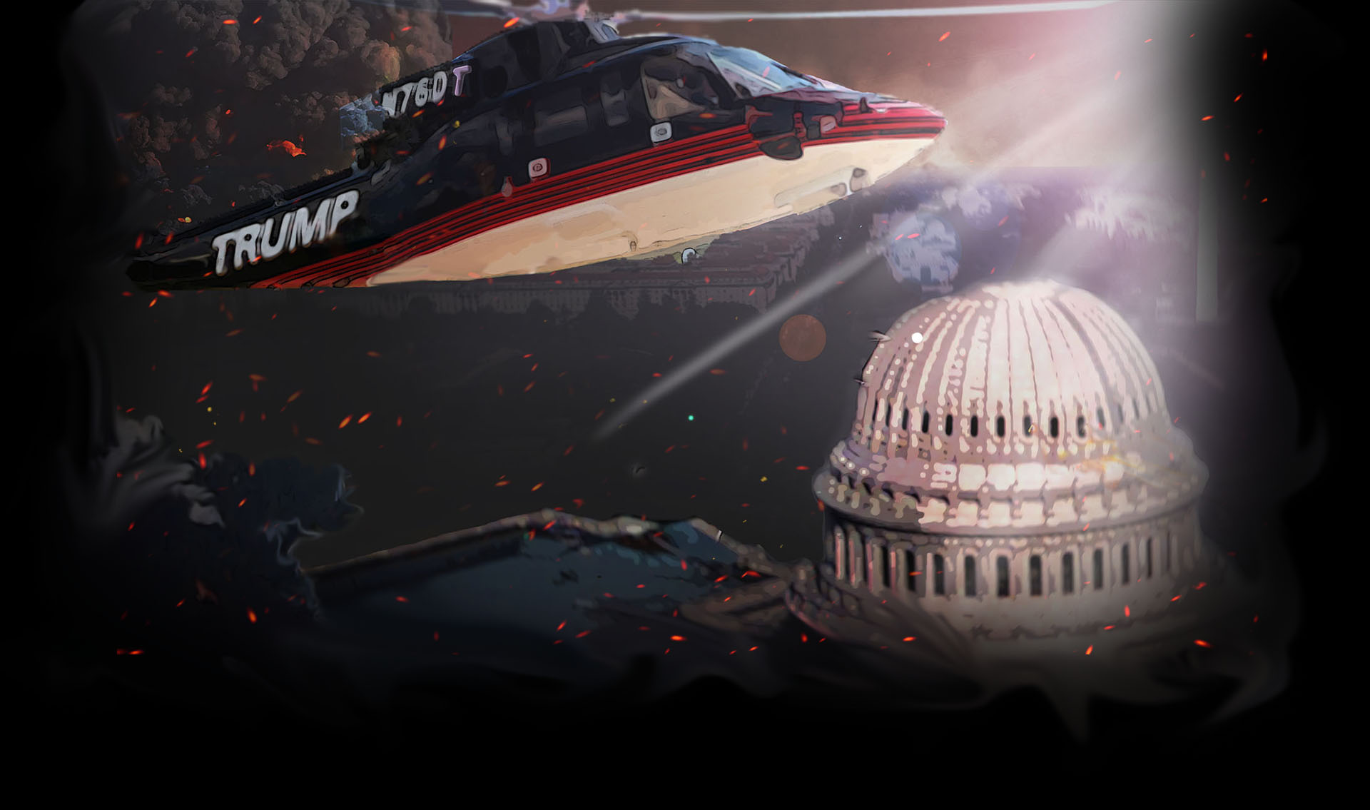 Trump's Chopper Over D.C.