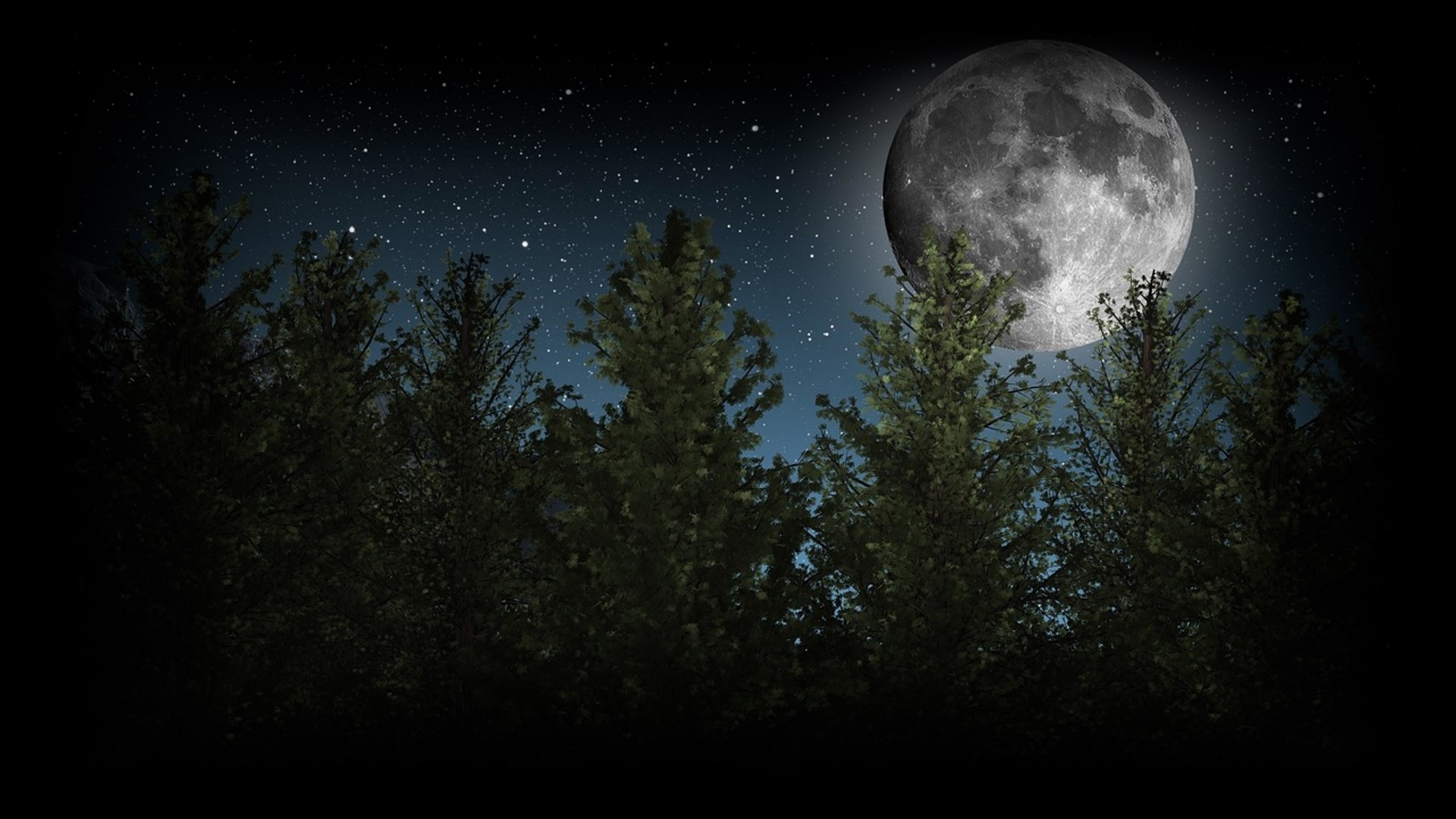Moon over Greenwood