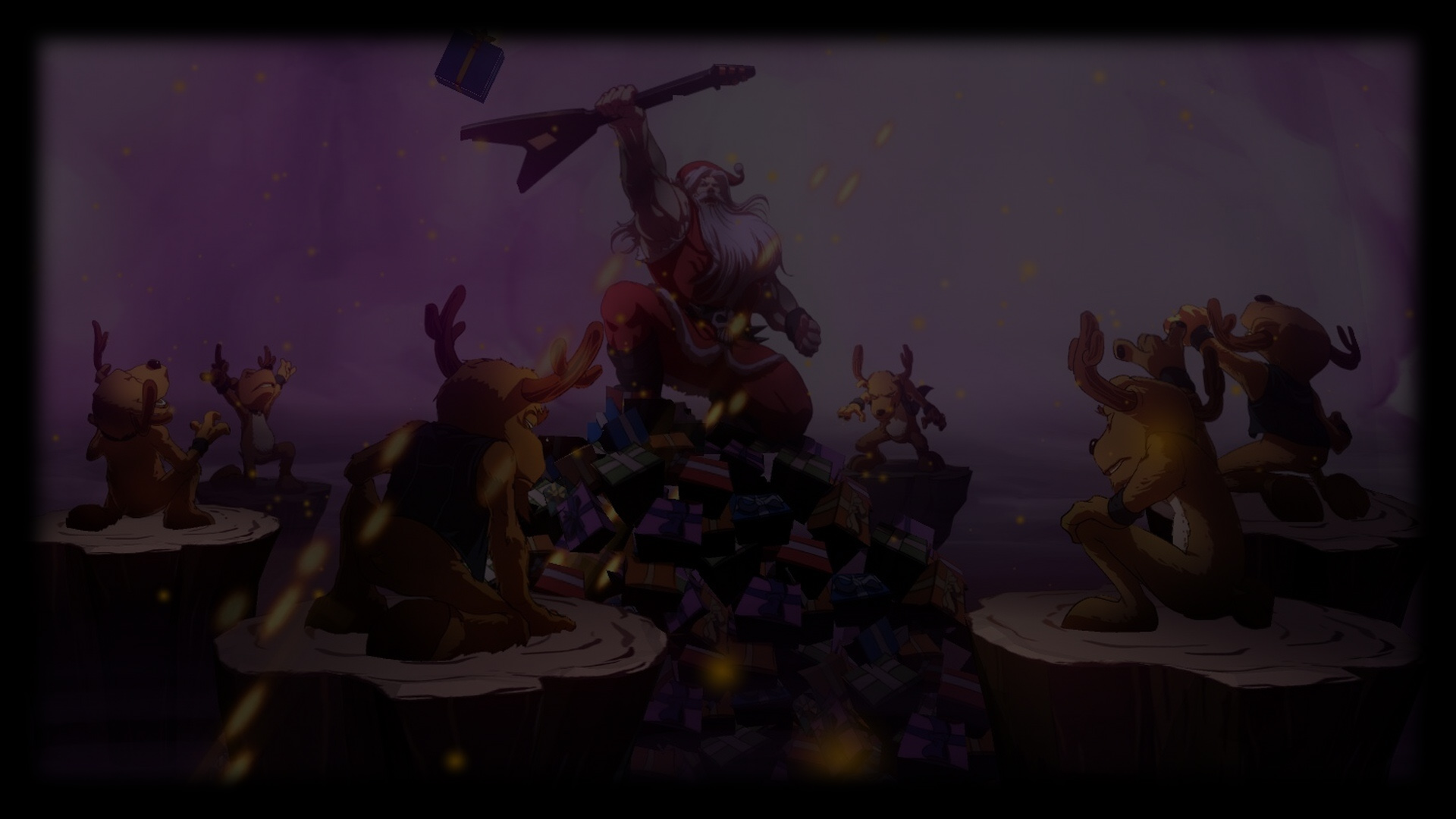 Santa at the peak