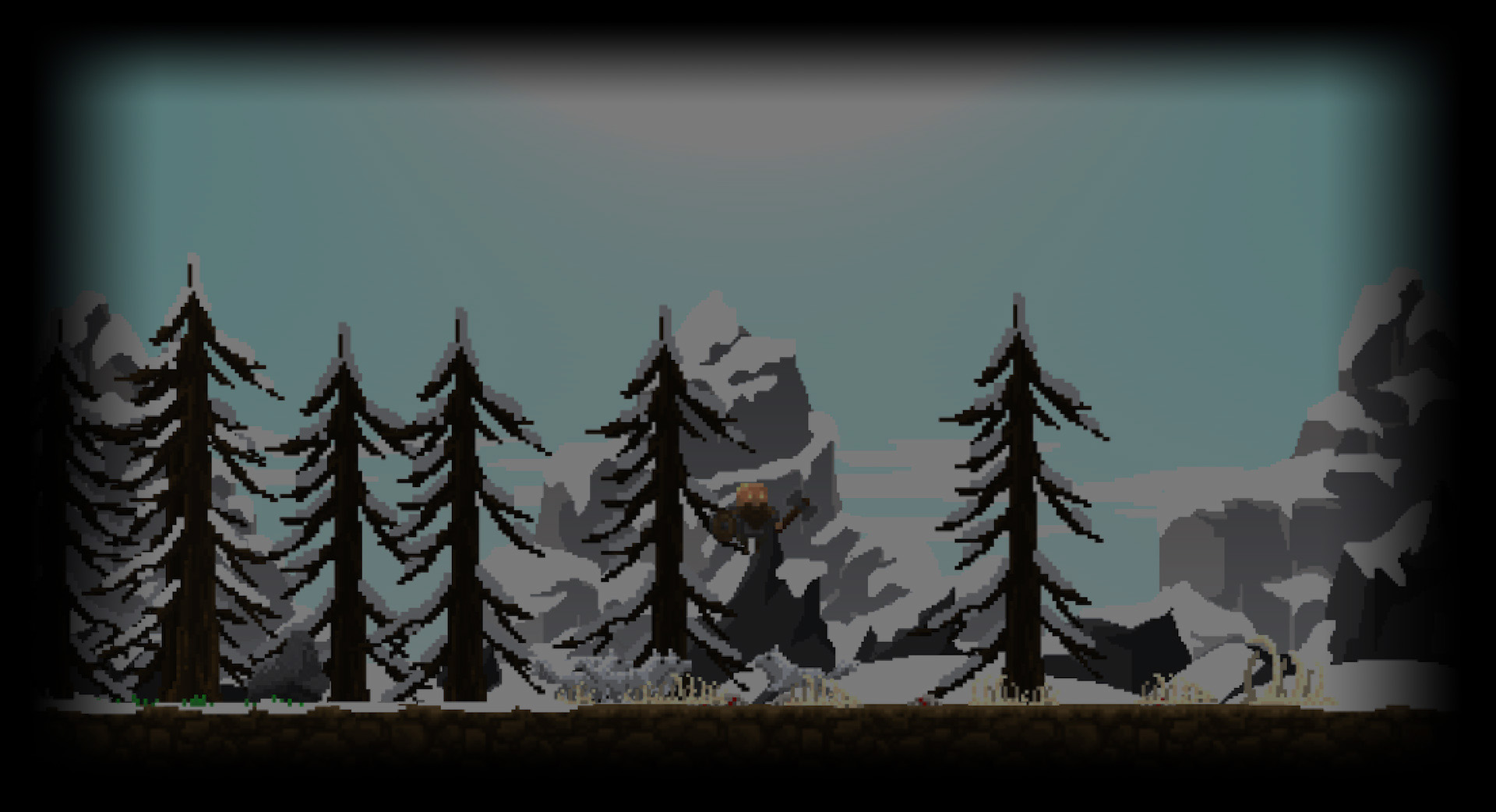 snowy pines