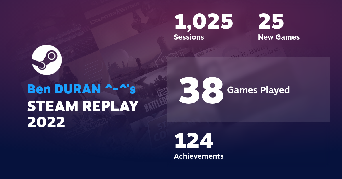 Ben DURAN ^-^'s STEAM REPLAY 2022