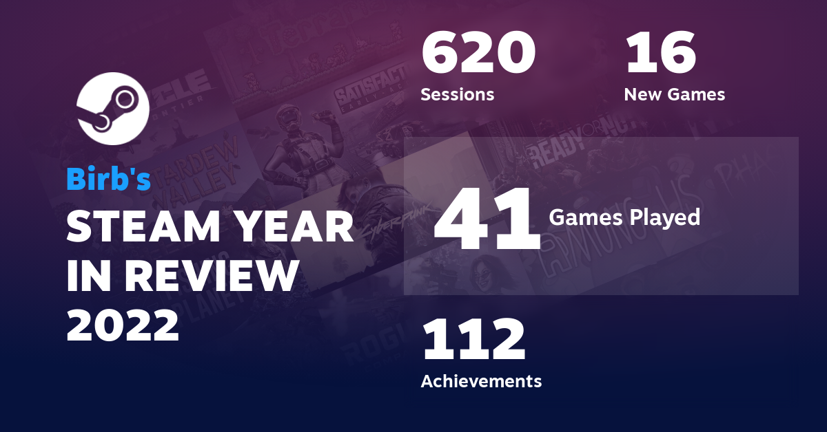 Birb's STEAM YEAR IN REVIEW 2022