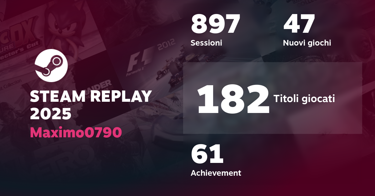 STEAM REPLAY 2025 di Maximo0790