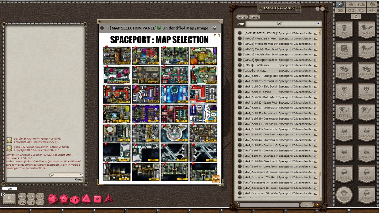 Fantasy Grounds - Meanders Map Pack: Spaceport (Map Pack) screenshot 1