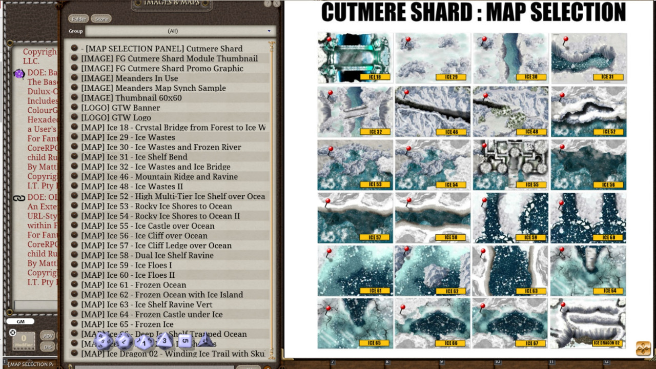 Fantasy Grounds - Meanders Map Pack: Cutmere Shard (Map Pack) screenshot 1