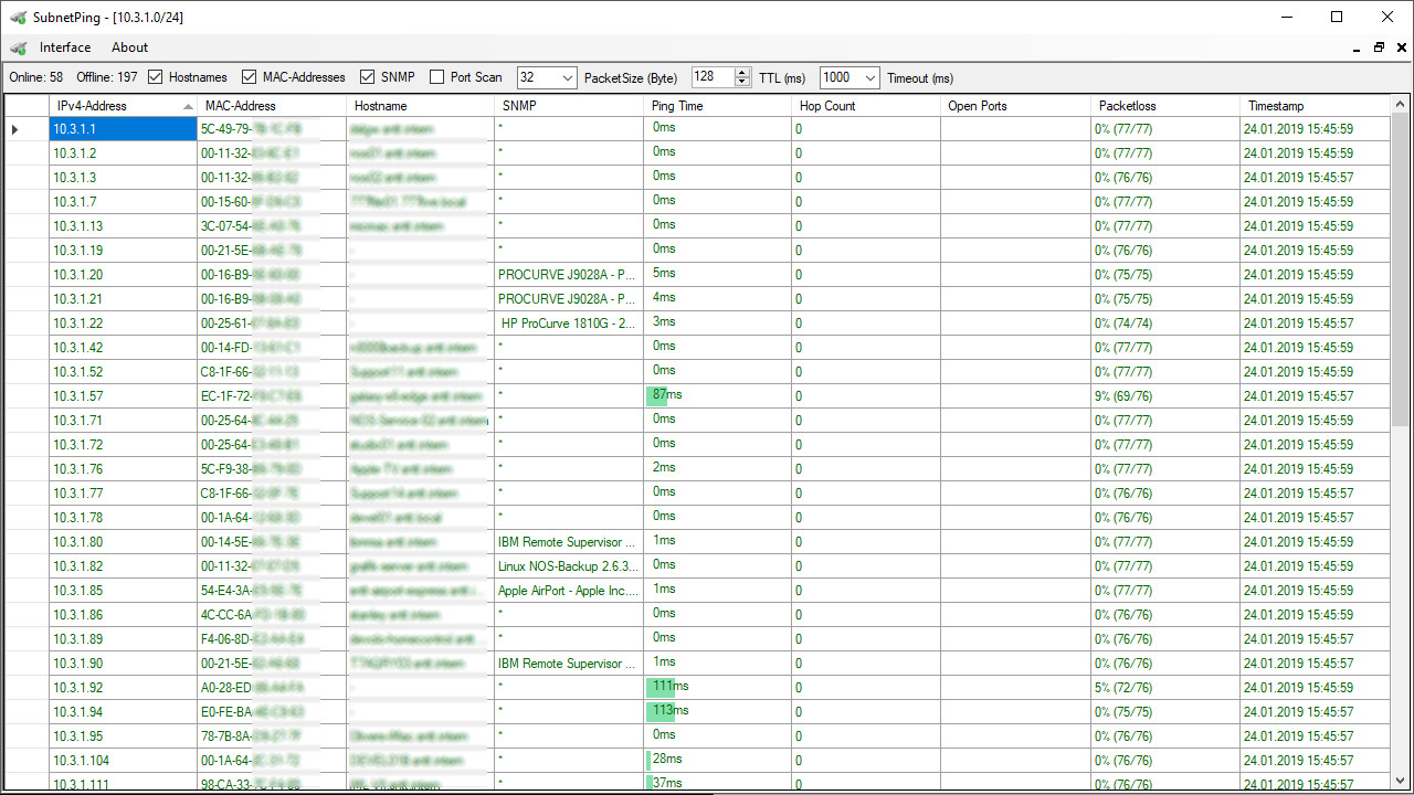 SubnetPing screenshot 7