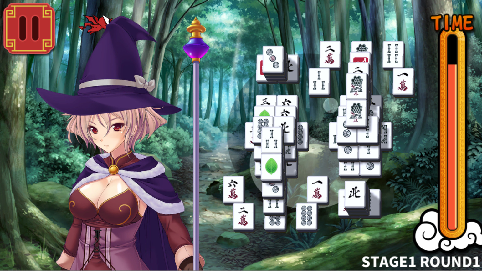 Mahjong Strip Solitaire: Harem Guild screenshot 2