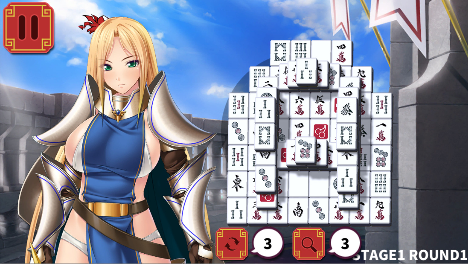Mahjong Strip Solitaire: Harem Guild screenshot 5