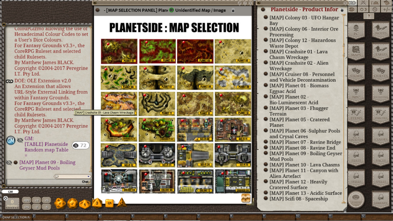 Fantasy Grounds - Meanders Map Pack: Planetside (Map Pack) screenshot 4