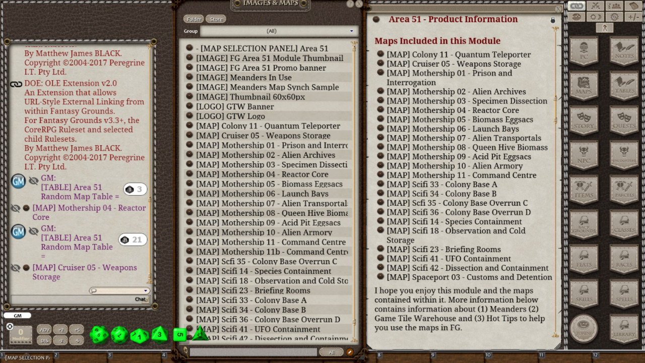 Fantasy Grounds - Meanders Map Pack: Area 51 (Map Pack) screenshot 5