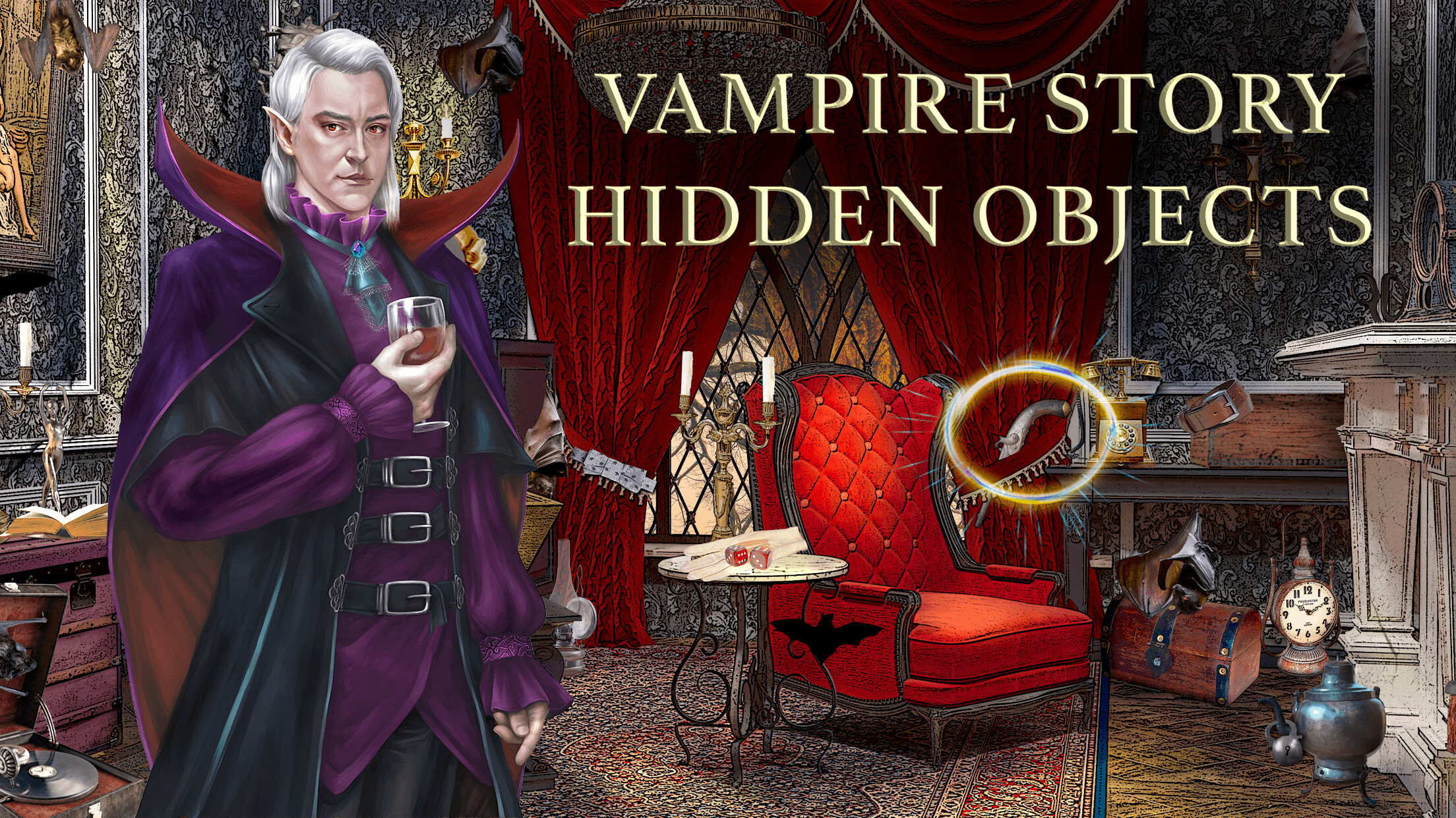 Vampire & Monsters: Hidden Object Games screenshot 2