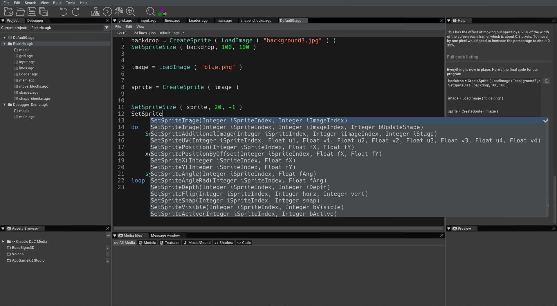AppGameKit Studio screenshot 8