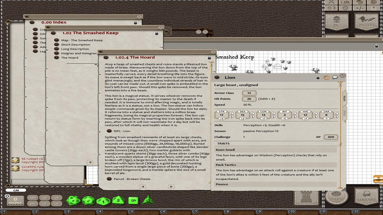 Fantasy Grounds - Chucks Dragons (5E) screenshot 4