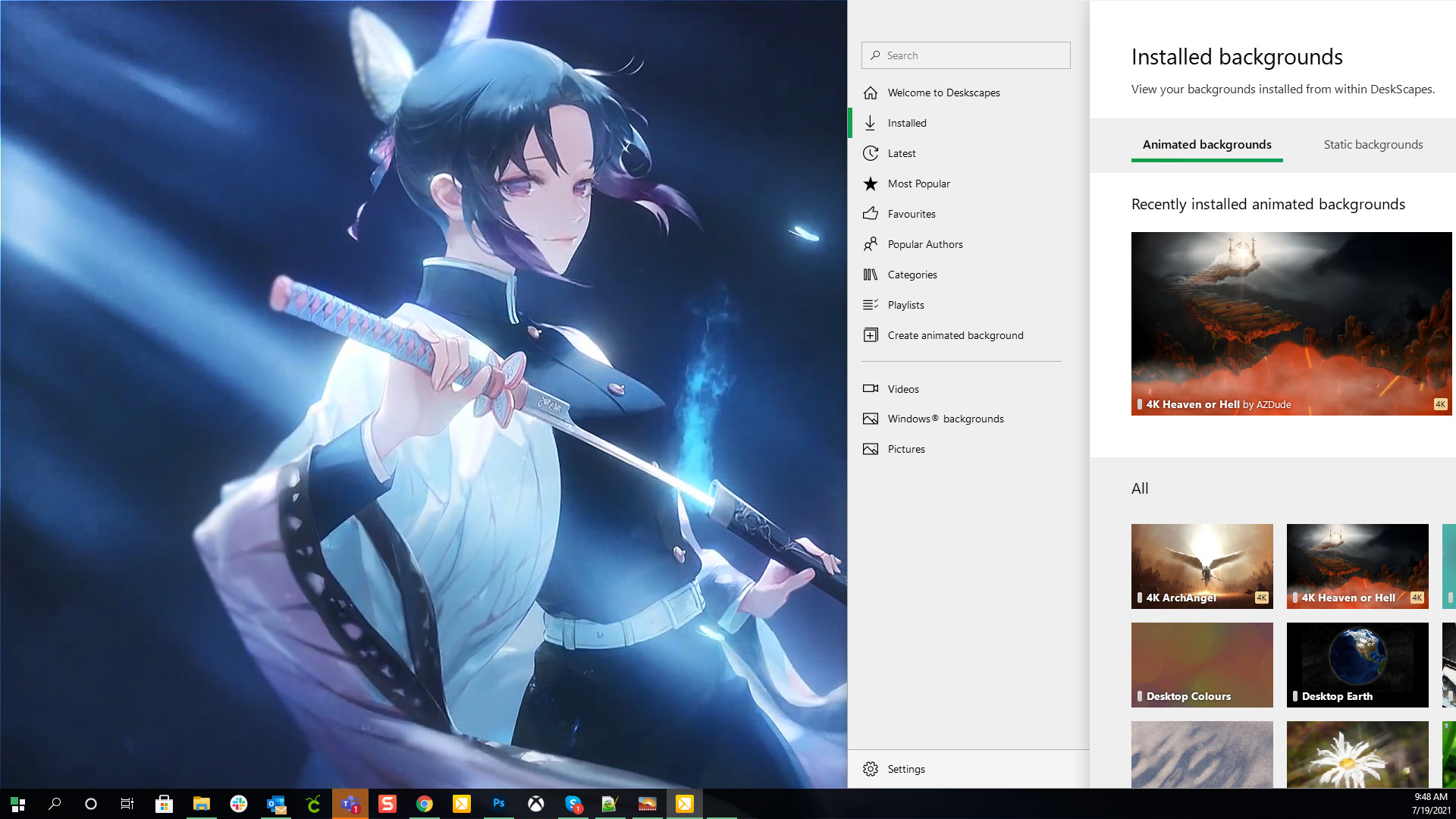 DeskScapes screenshot 2