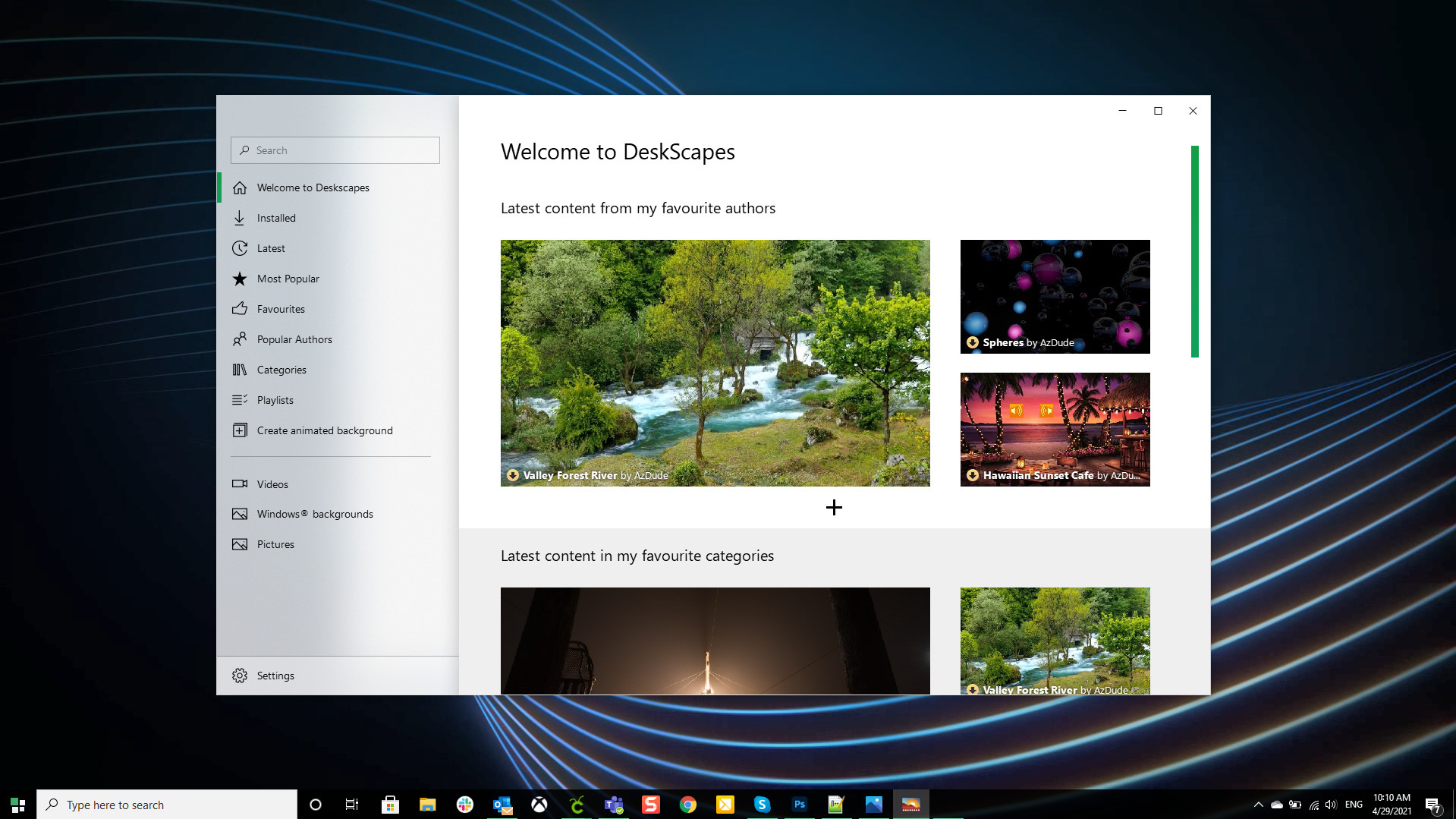 DeskScapes screenshot 1