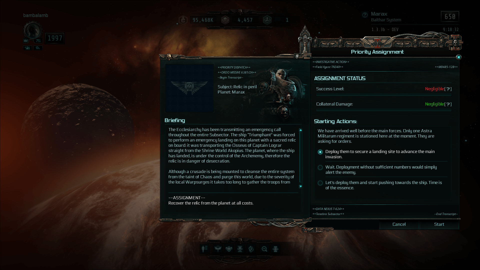 Warhammer 40,000: Inquisitor - Martyr - Desperate Crusade screenshot 2