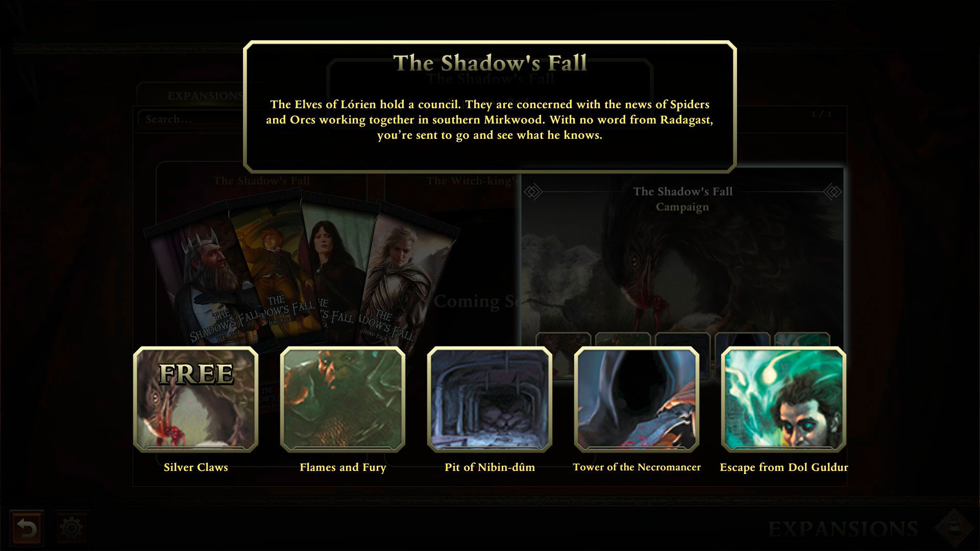 LOTR- The Shadow's Fall Expansion screenshot 1