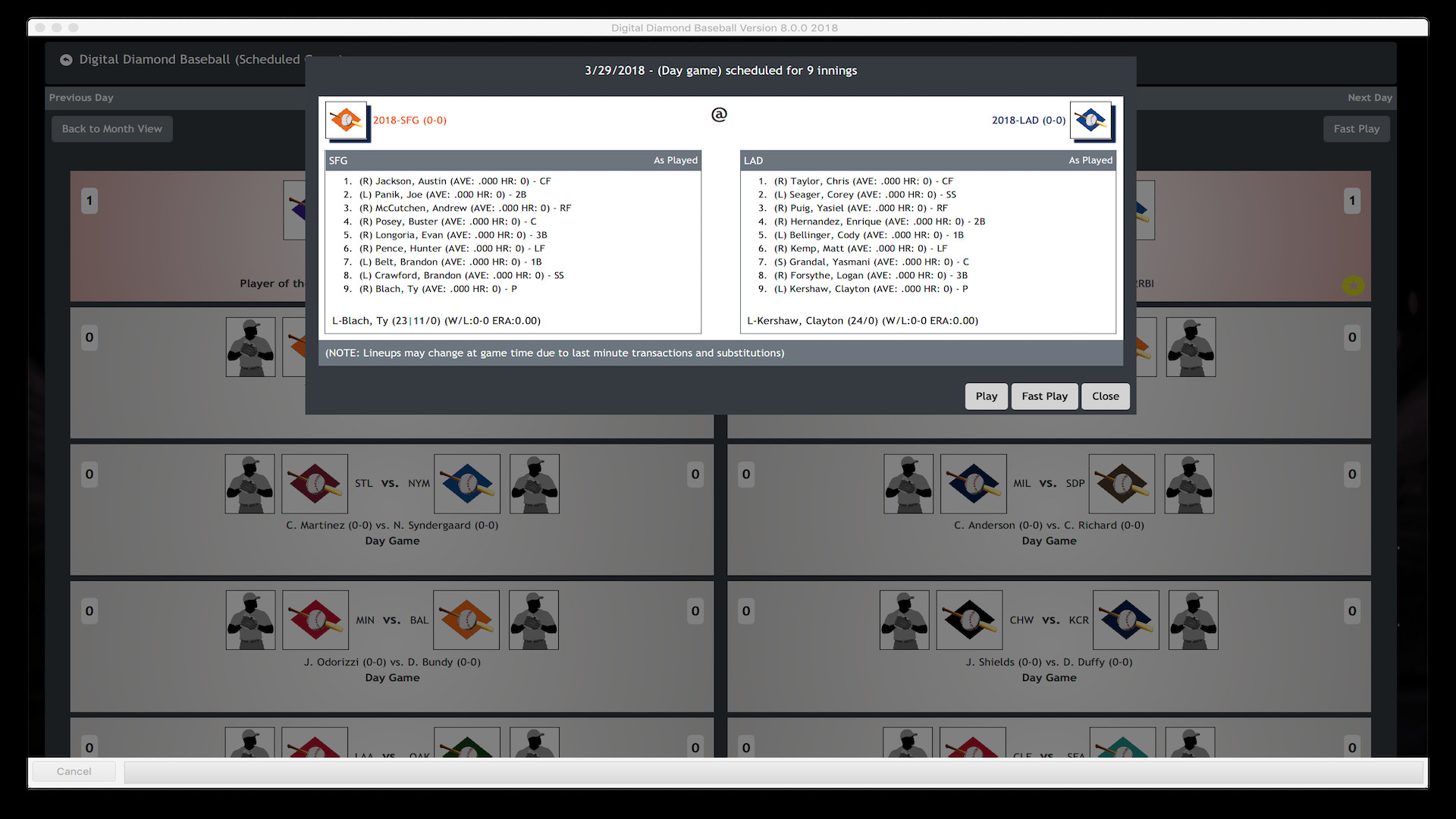 Digital Diamond Baseball V8 screenshot 9