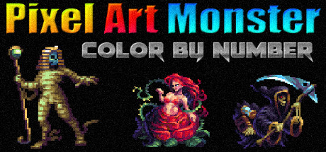 Pixel Art Monster - Color by Number — Steam header