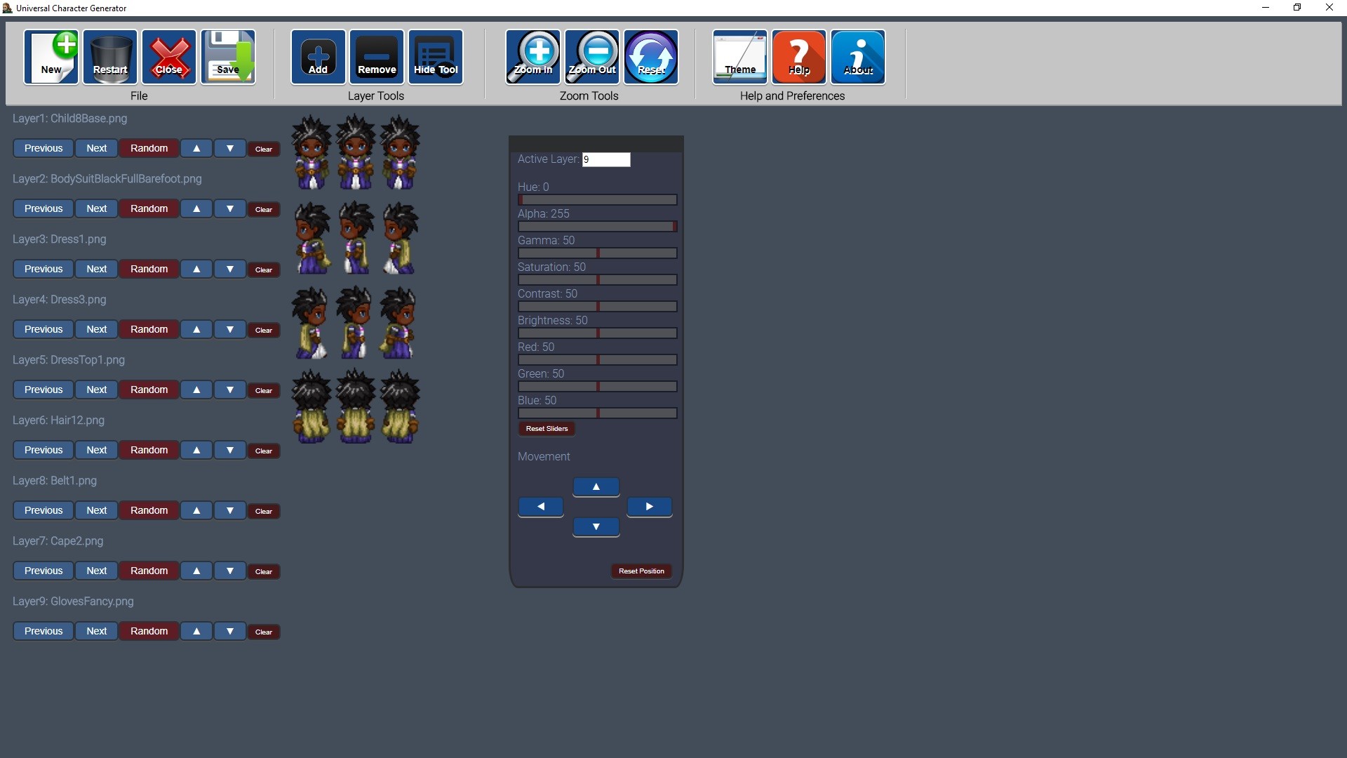 Universal Character Generator screenshot 5