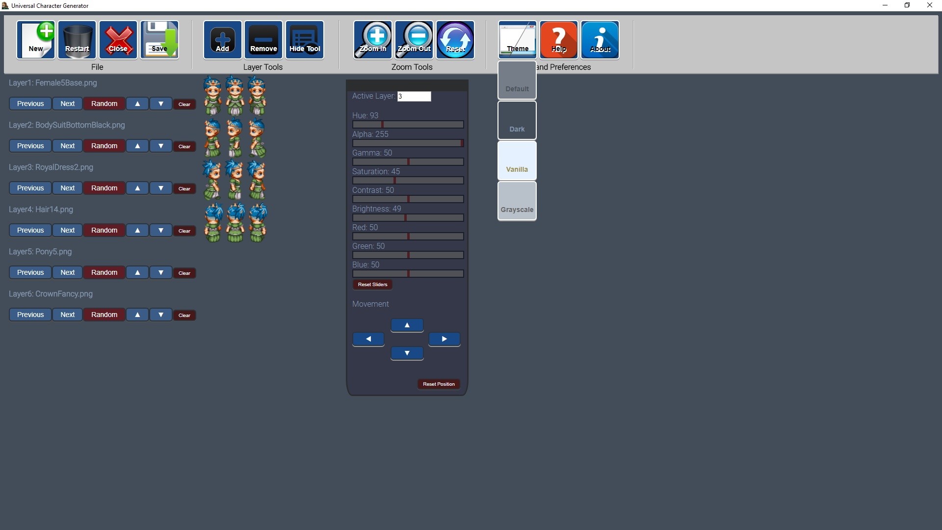 Universal Character Generator screenshot 2
