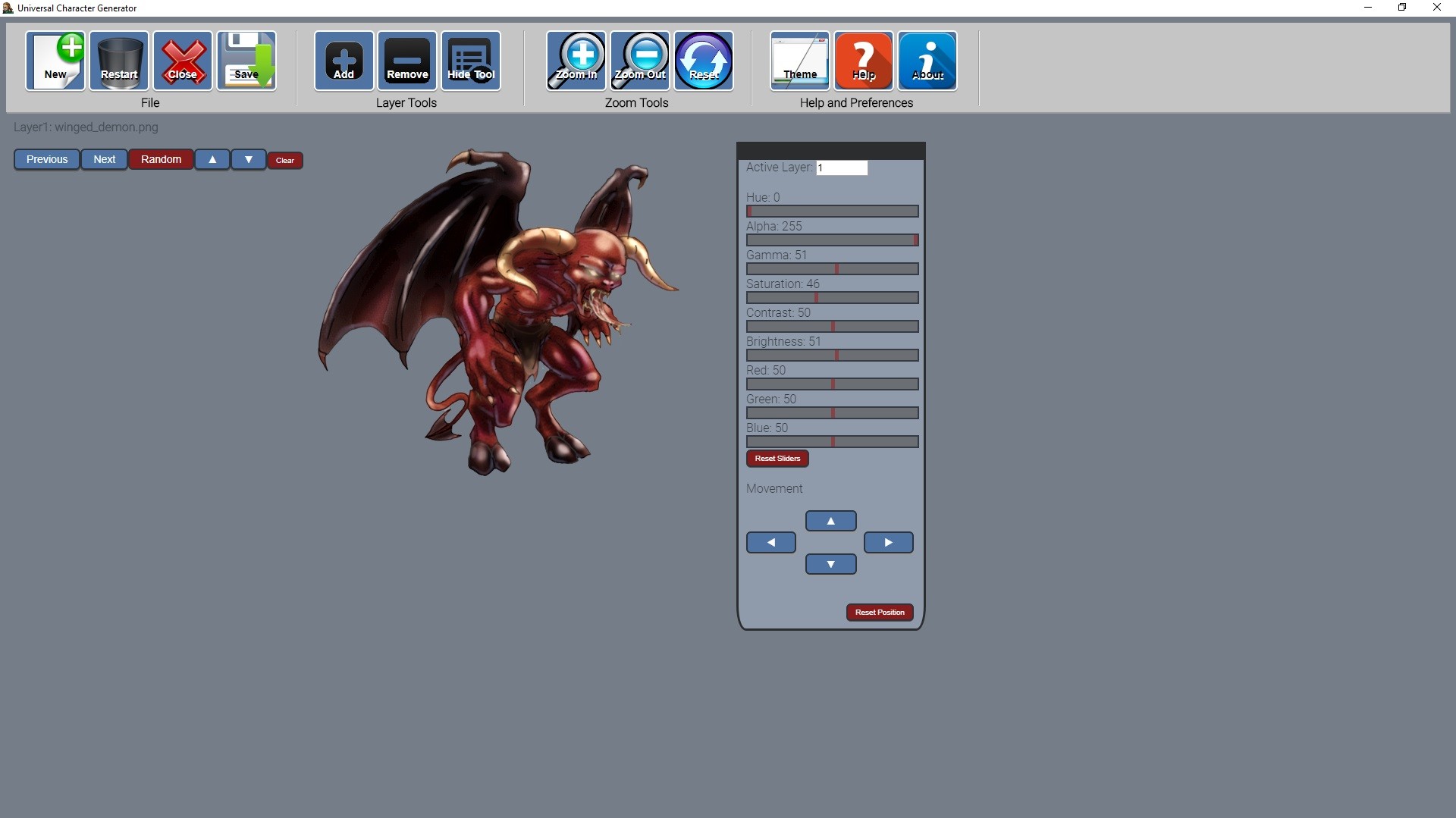 Universal Character Generator screenshot 3