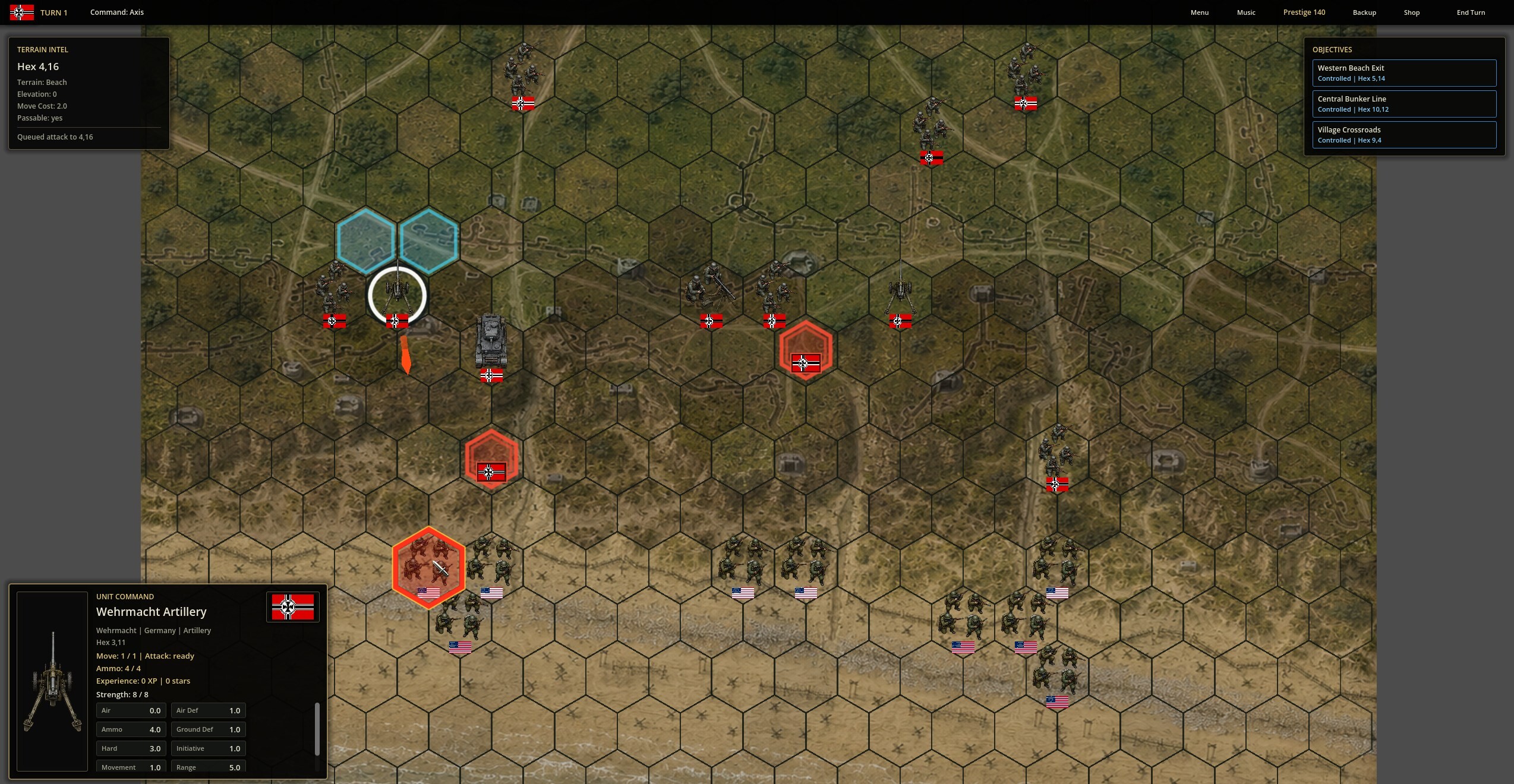 Grenadier Command screenshot 3