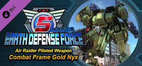 EARTH DEFENSE FORCE 5 - Air Raider Piloted Weapon: Combat Frame Gold Nyx