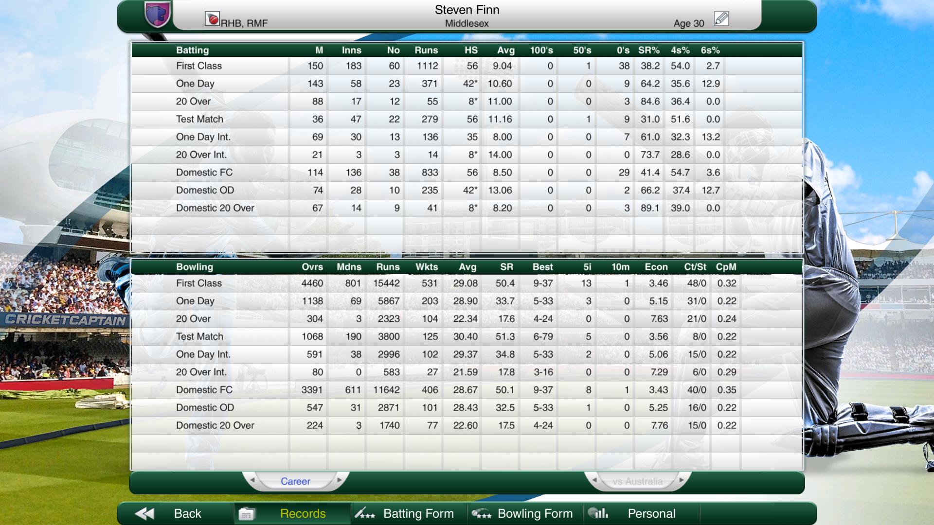 Cricket Captain 2019 screenshot 2