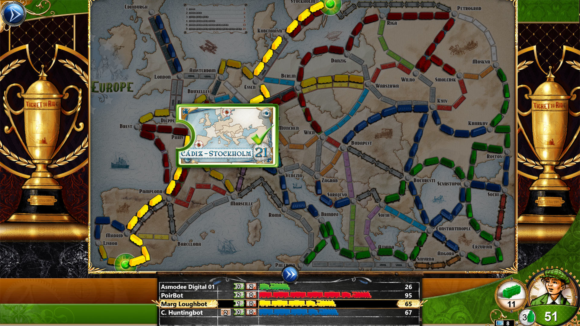 Ticket To Ride: Classic Edition - Europe screenshot 3