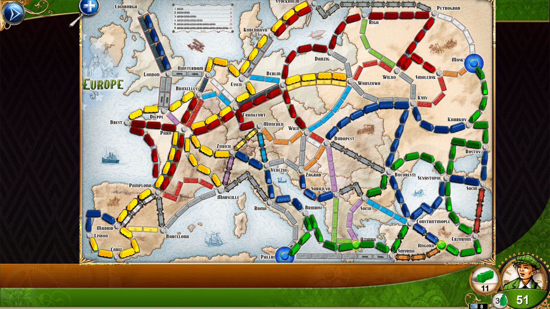 Ticket To Ride: Classic Edition - Europe screenshot 5