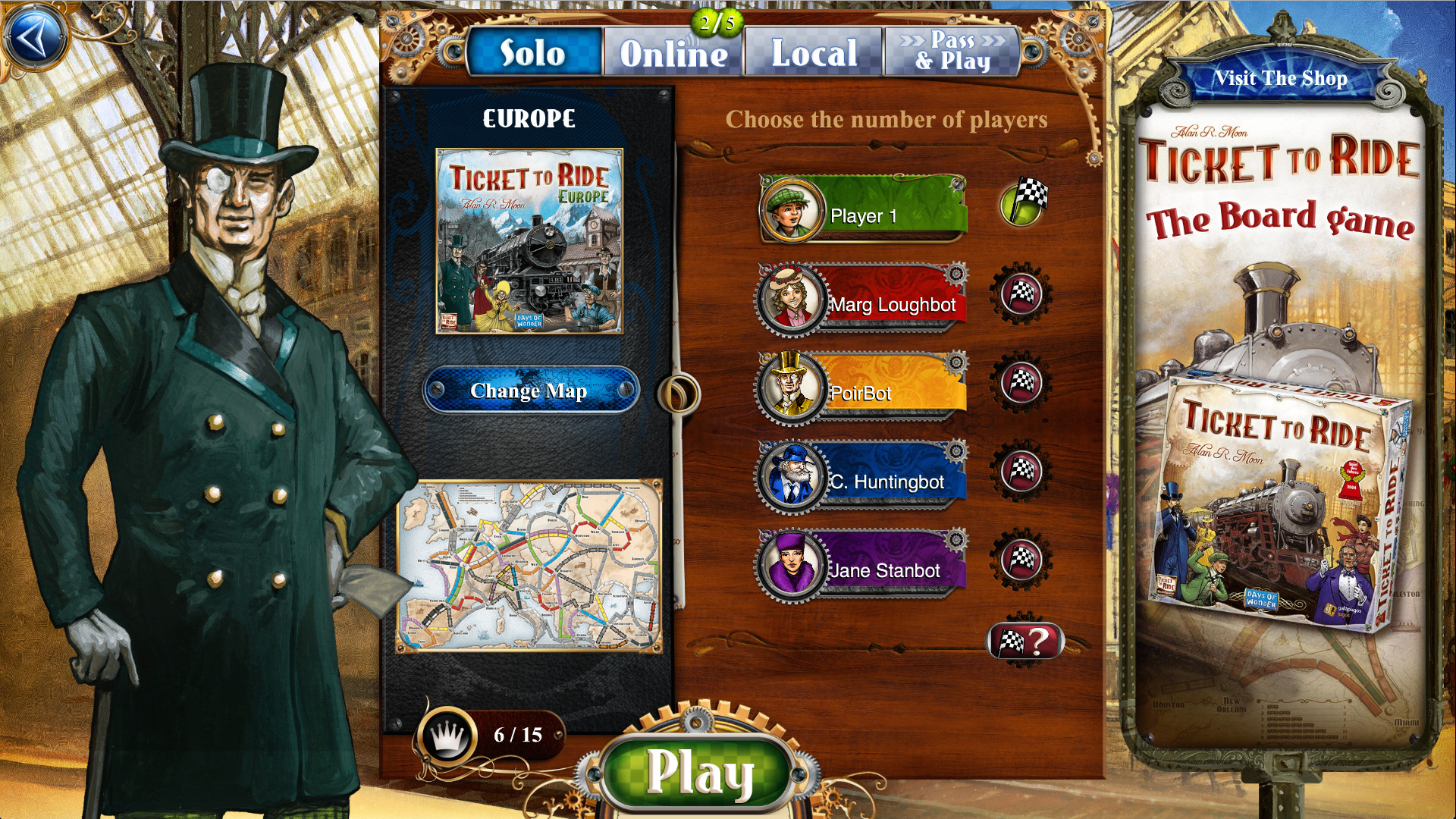 Ticket To Ride: Classic Edition - Europe screenshot 1