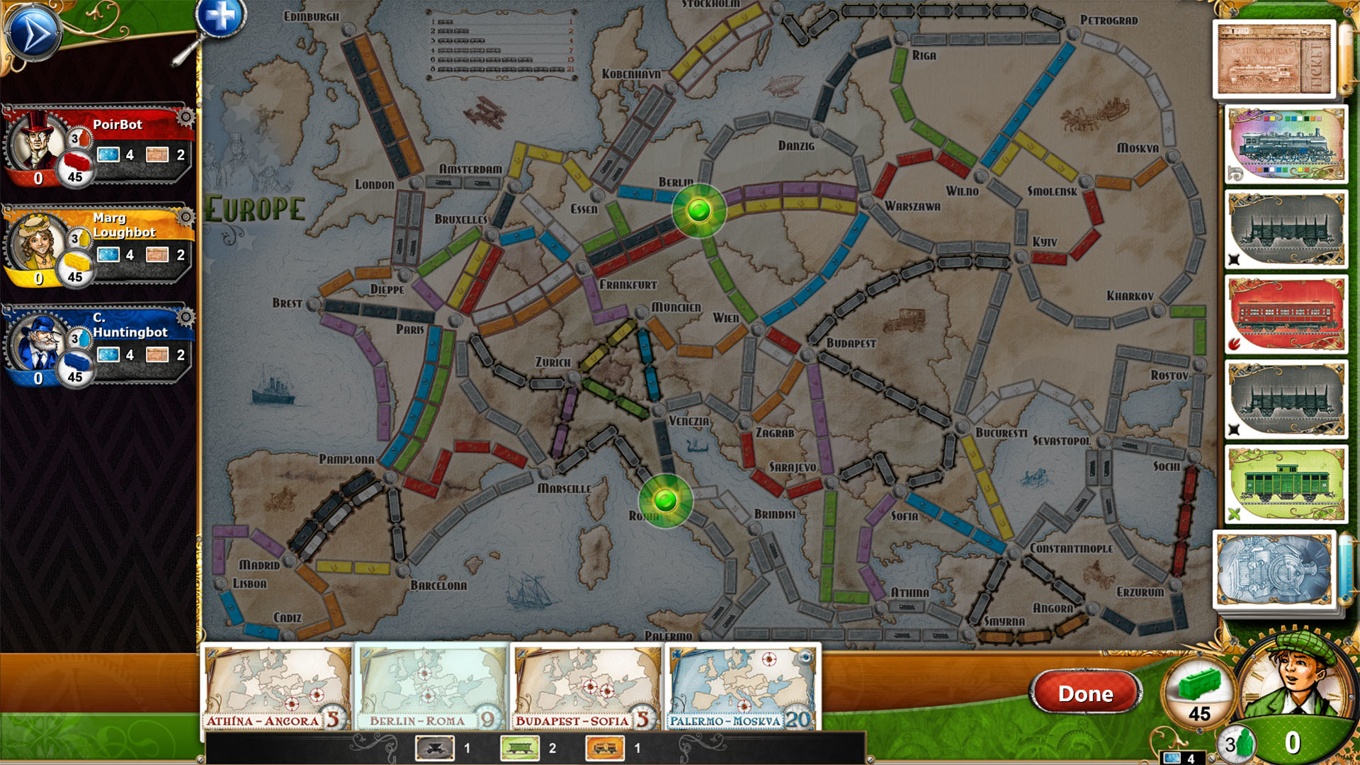 Ticket To Ride: Classic Edition - Europe screenshot 4