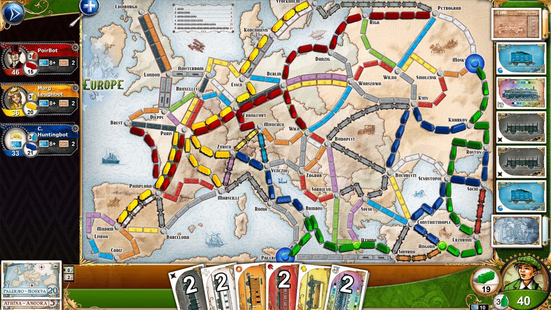 Ticket To Ride: Classic Edition - Europe screenshot 2