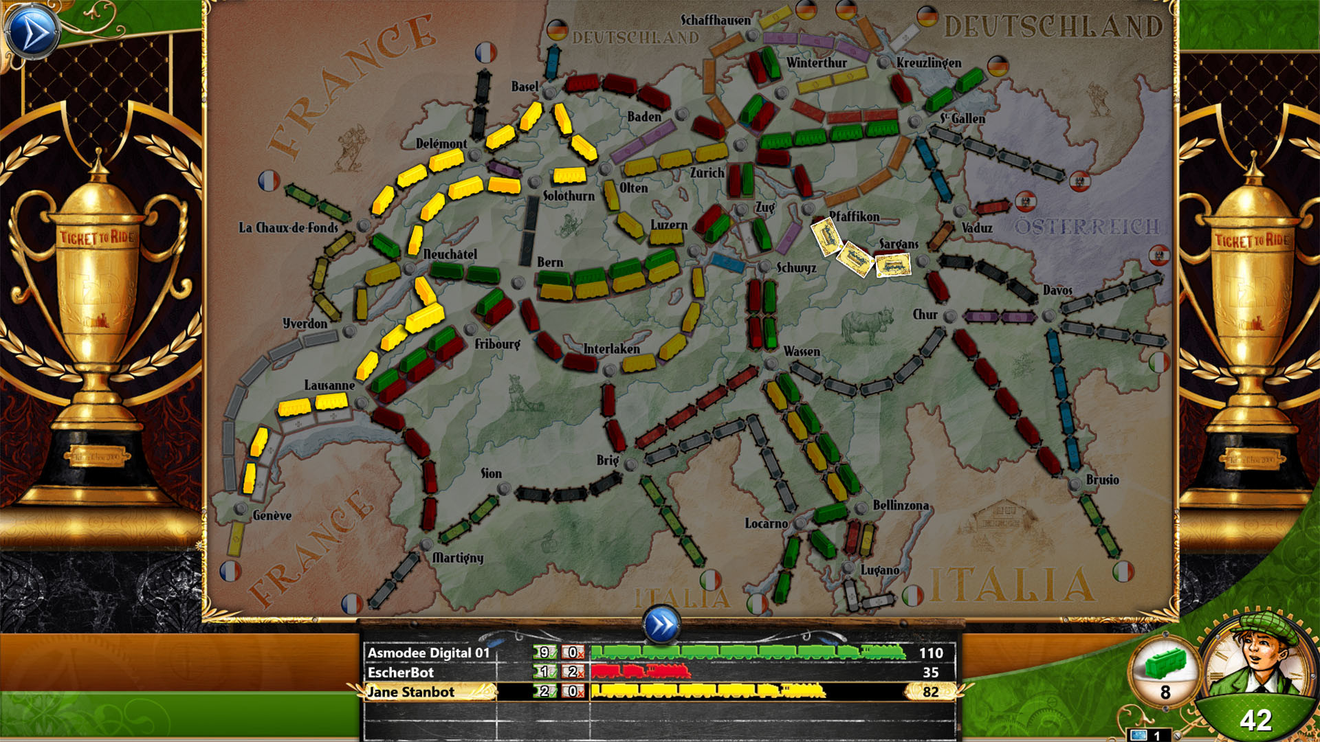 Ticket To Ride: Classic Edition - Switzerland screenshot 1