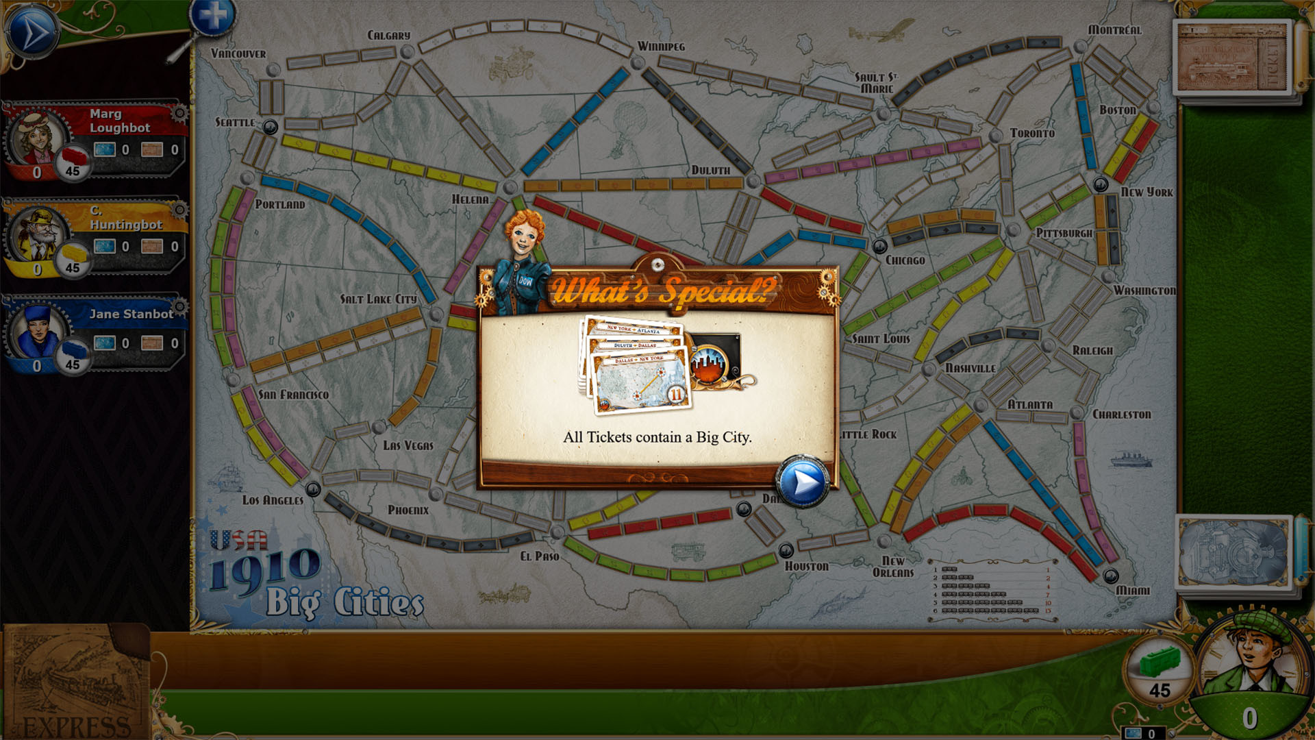 Ticket To Ride: Classic Edition - USA 1910 screenshot 3