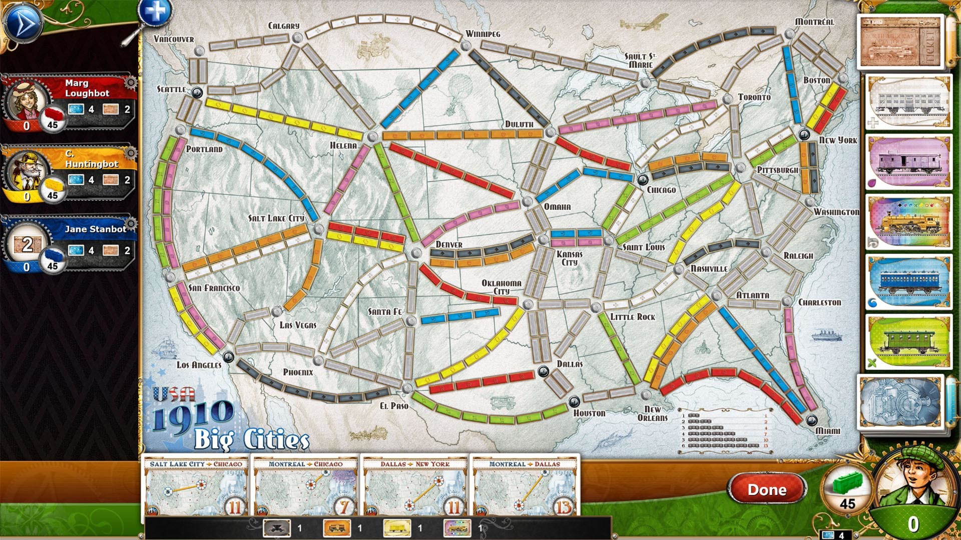 Ticket To Ride: Classic Edition - USA 1910 screenshot 4