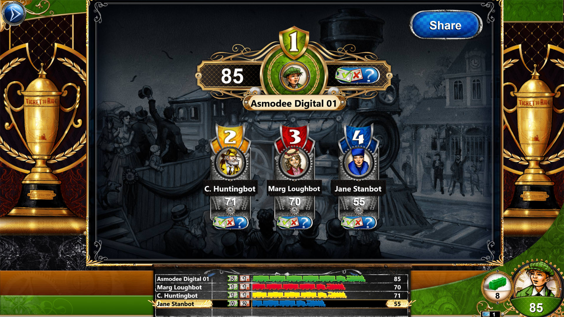 Ticket To Ride: Classic Edition - USA 1910 screenshot 2