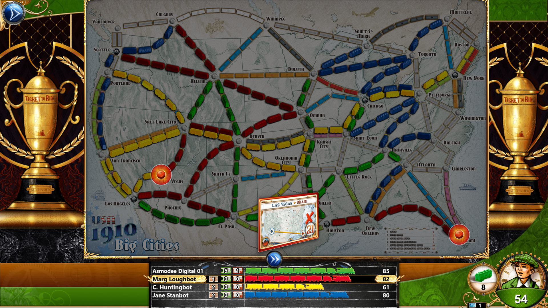 Ticket To Ride: Classic Edition - USA 1910 screenshot 1