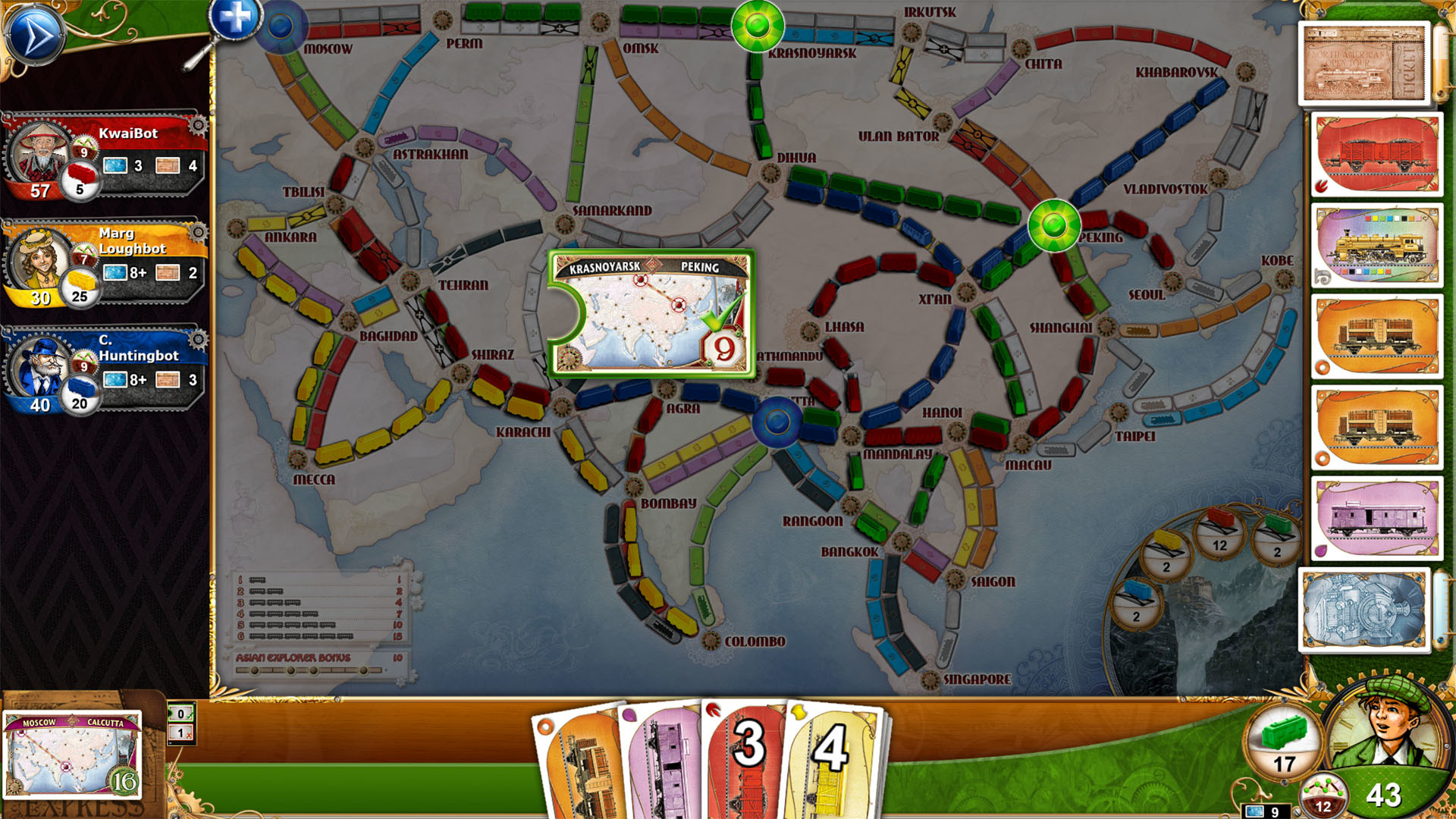 Ticket To Ride: Classic Edition - Legendary Asia screenshot 2