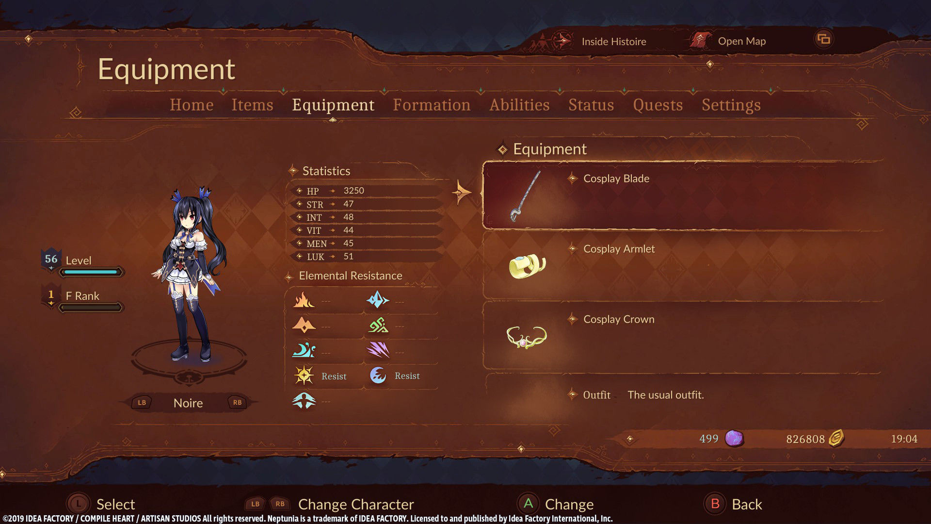 Super Neptunia RPG - [Cosplay Series] Equipment Set screenshot 4