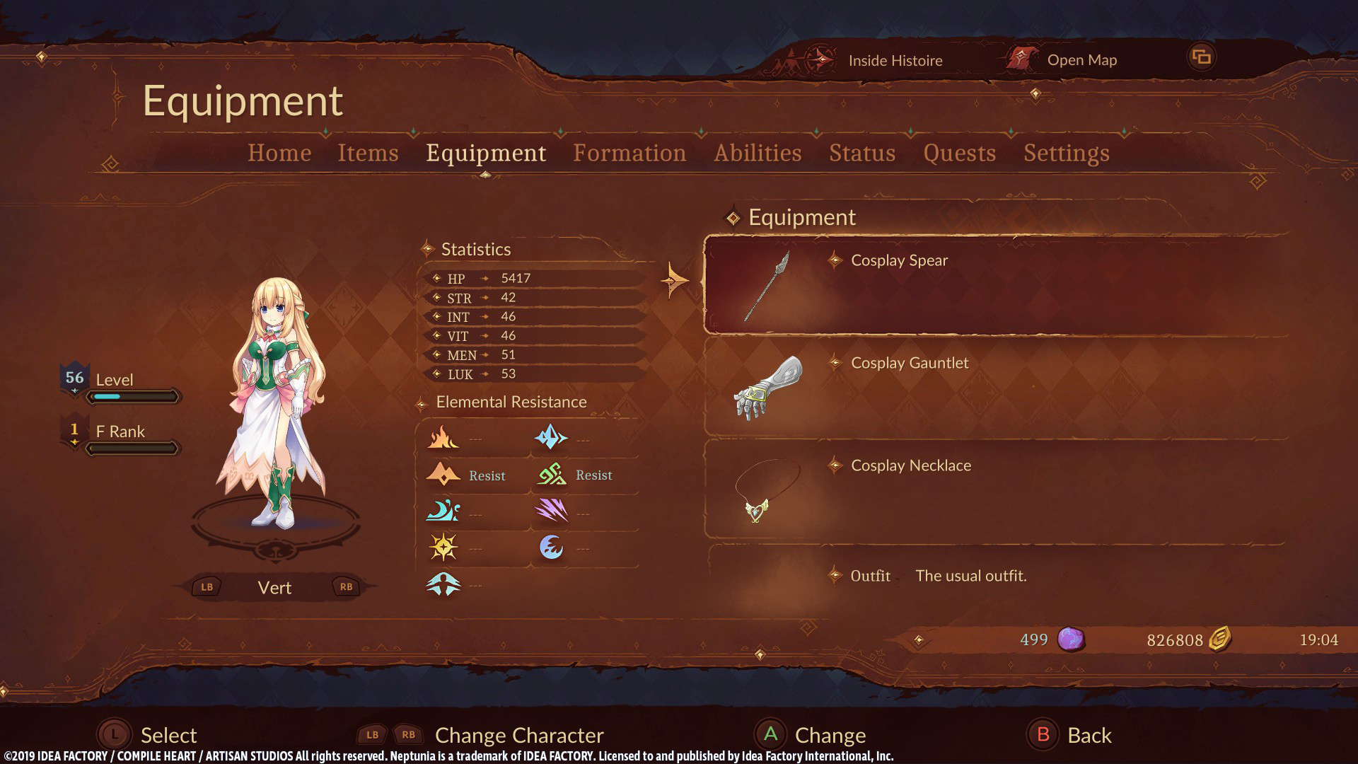 Super Neptunia RPG - [Cosplay Series] Equipment Set screenshot 5