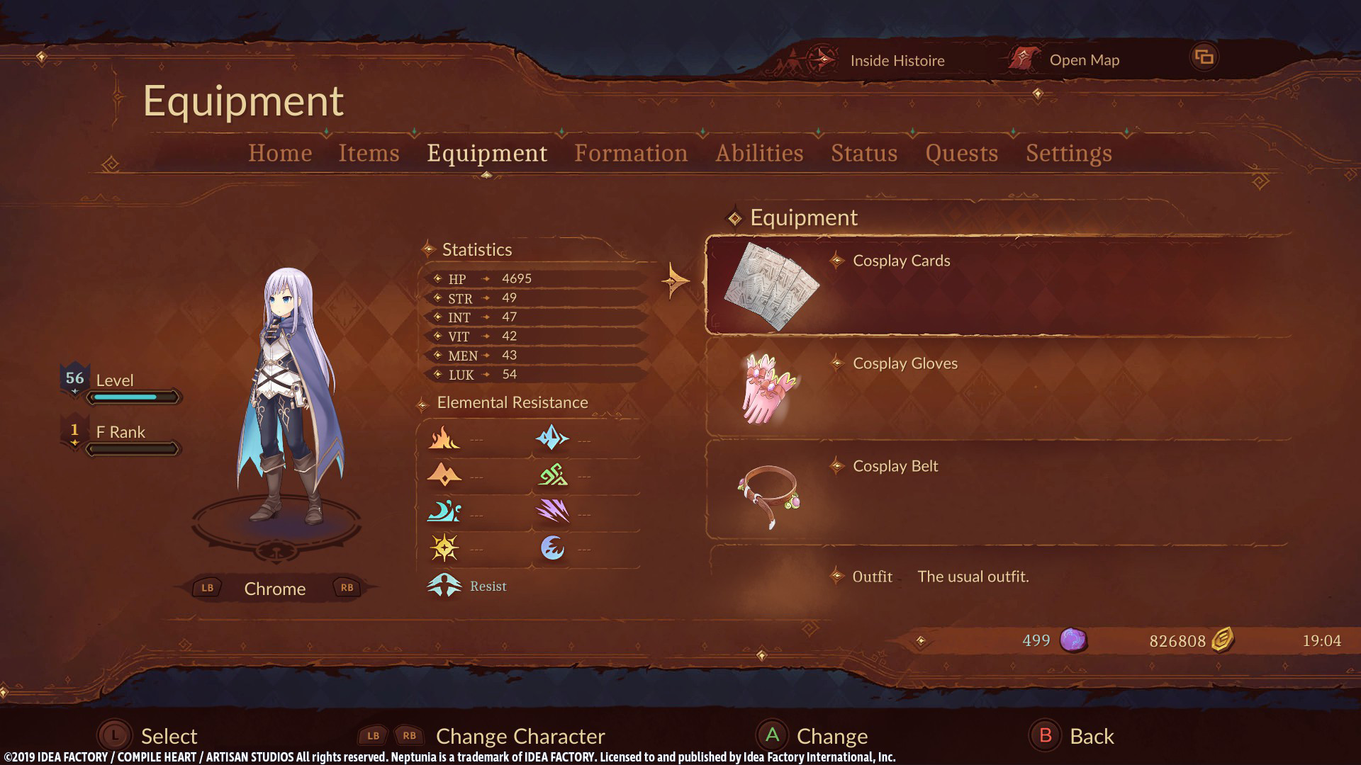 Super Neptunia RPG - [Cosplay Series] Equipment Set screenshot 2