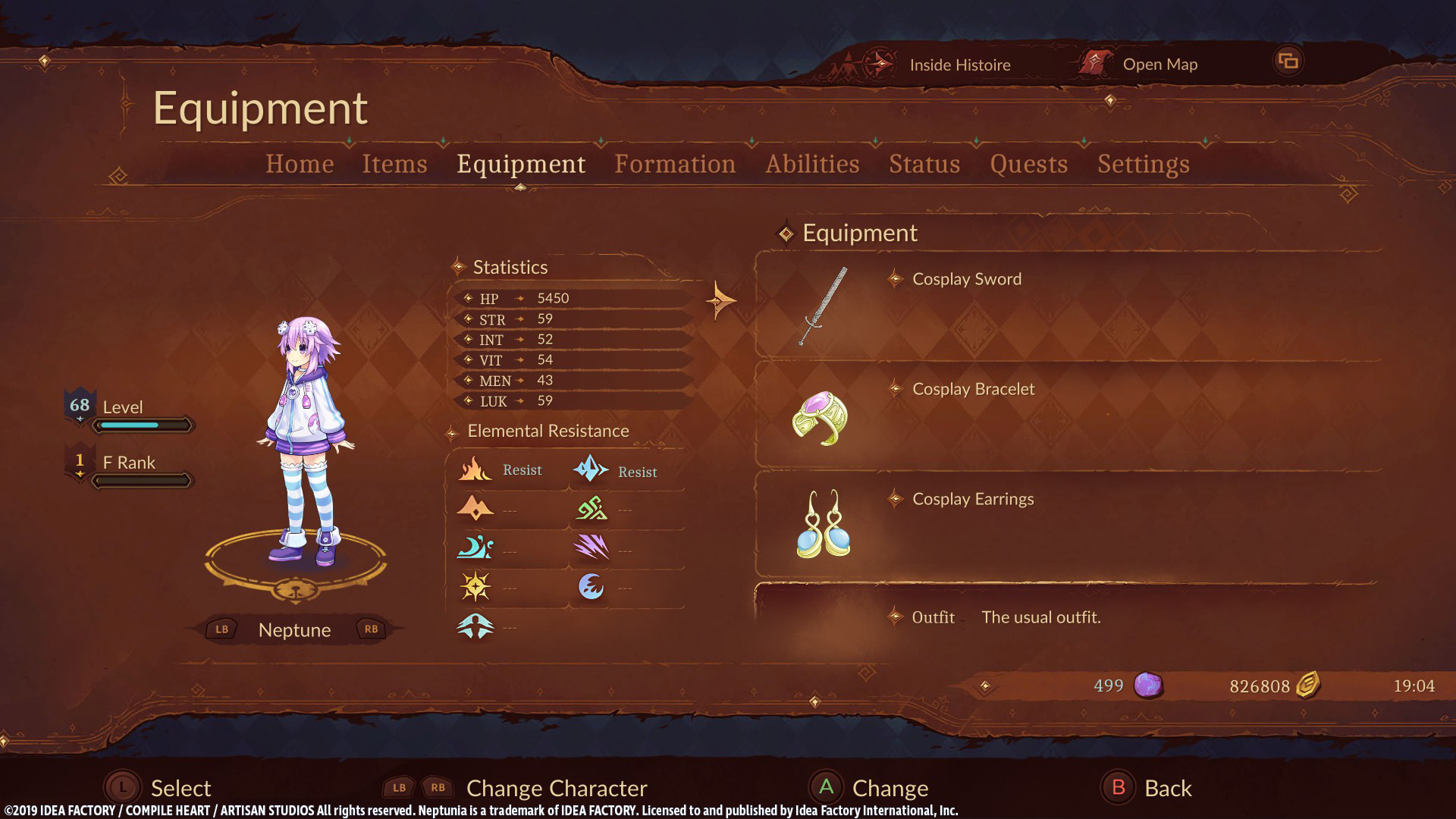 Super Neptunia RPG - [Cosplay Series] Equipment Set screenshot 3